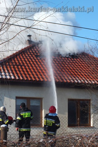 Pożar budynku jednorodzinnego w Karnowie gmina Nakło nad Notecią