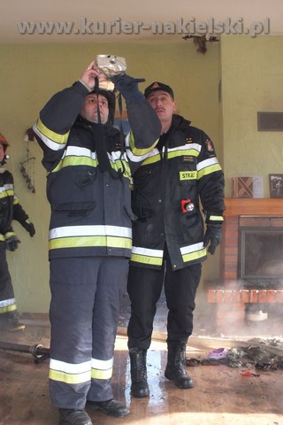 Pożar budynku jednorodzinnego w Karnowie gmina Nakło nad Notecią