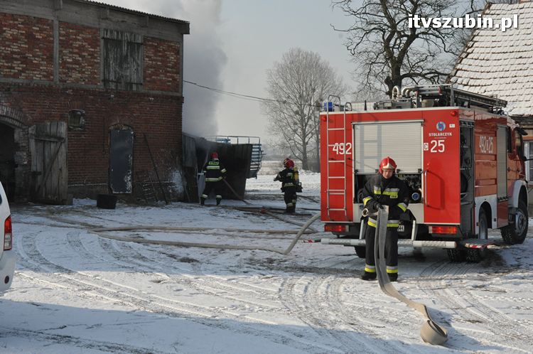 Pożar samochodu w Wąsoszu