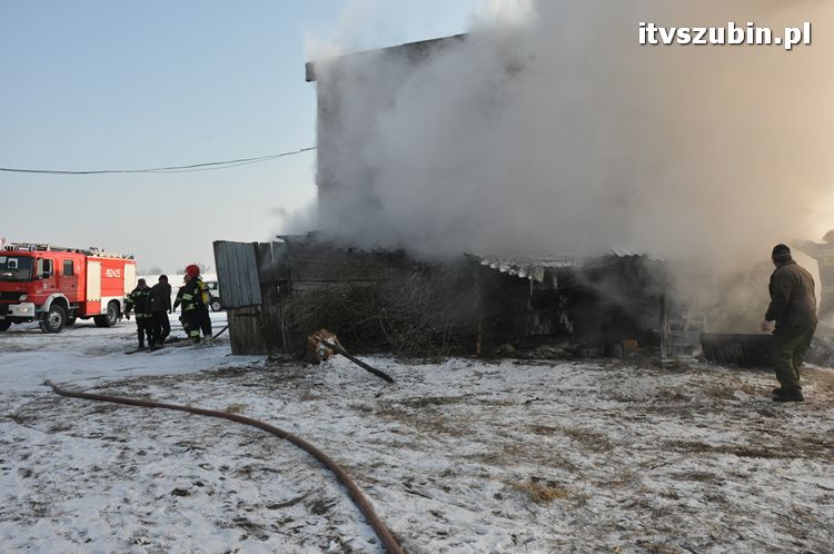 Pożar samochodu w Wąsoszu