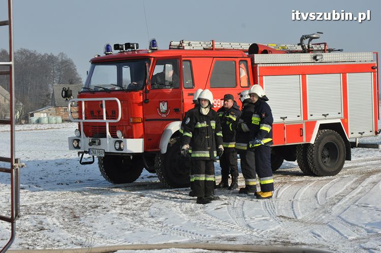 Pożar samochodu w Wąsoszu
