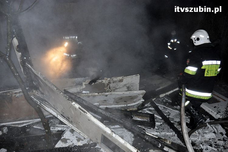 Spłonął budynek gospodarczy w Rynarzewie