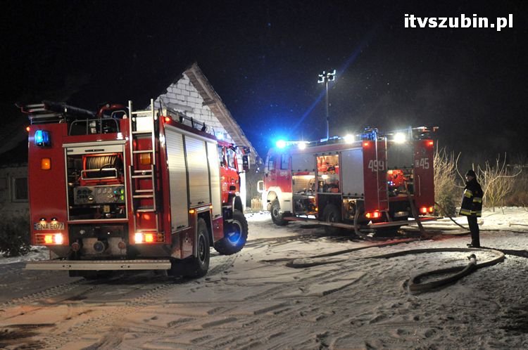 Spłonął budynek gospodarczy w Rynarzewie