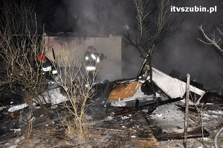 Spłonął budynek gospodarczy w Rynarzewie