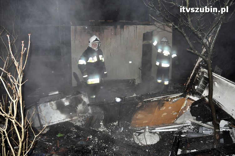 Spłonął budynek gospodarczy w Rynarzewie