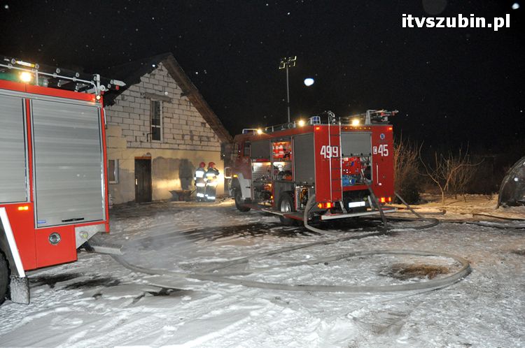 Spłonął budynek gospodarczy w Rynarzewie