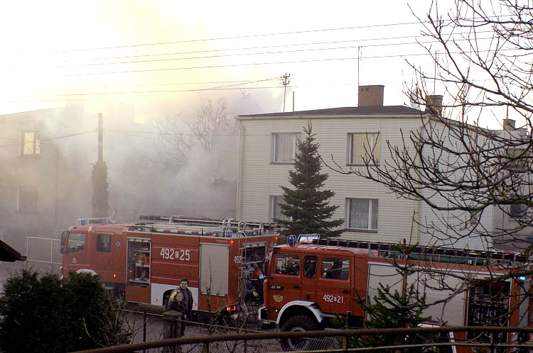 Pożar garażu w Szubinie
