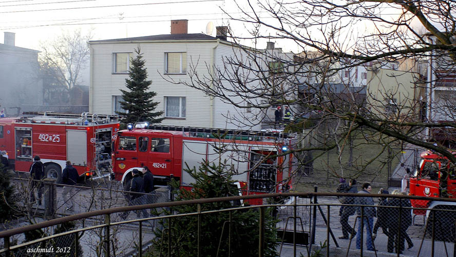 Pożar garażu w Szubinie