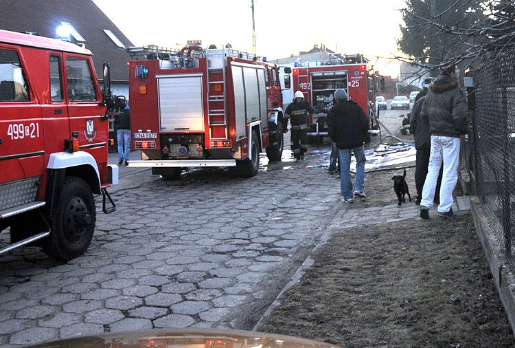 Pożar garażu w Szubinie