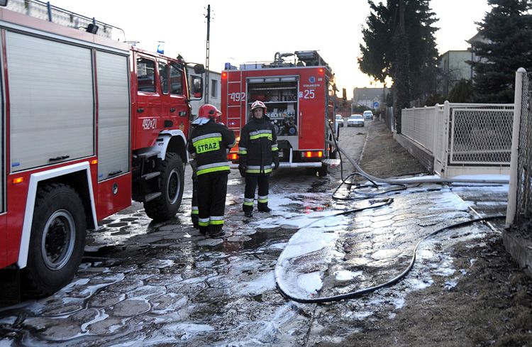 Pożar garażu w Szubinie
