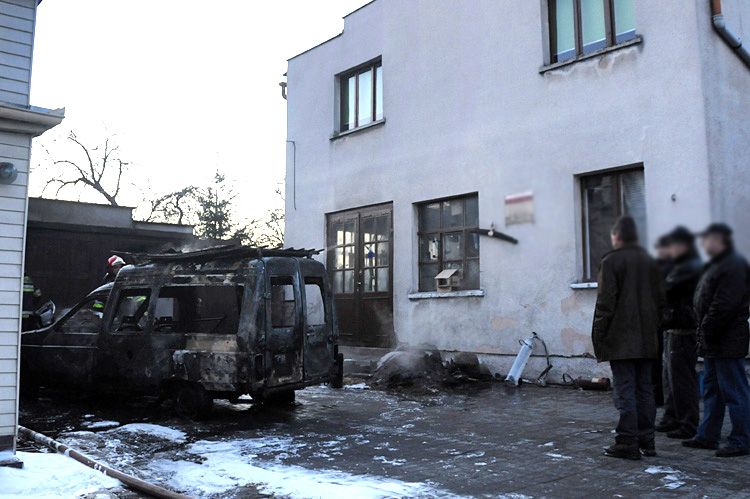 Pożar garażu w Szubinie