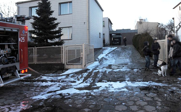 Pożar garażu w Szubinie