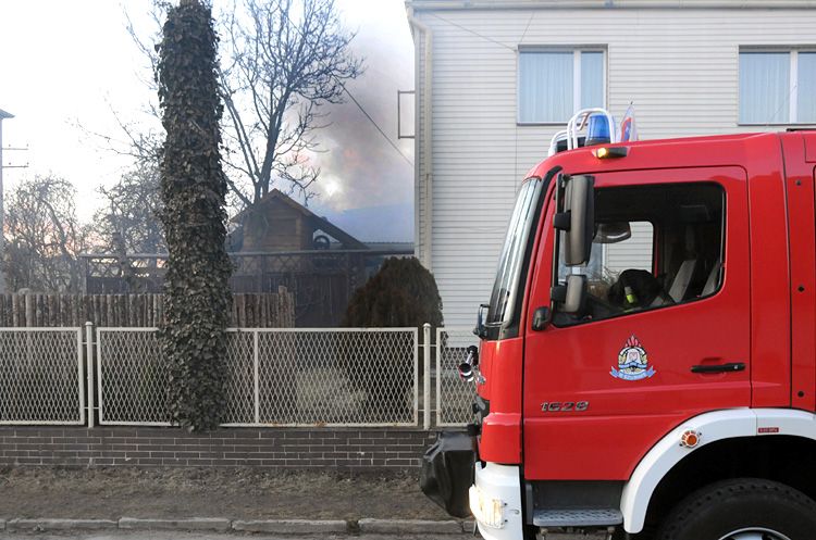 Pożar garażu w Szubinie