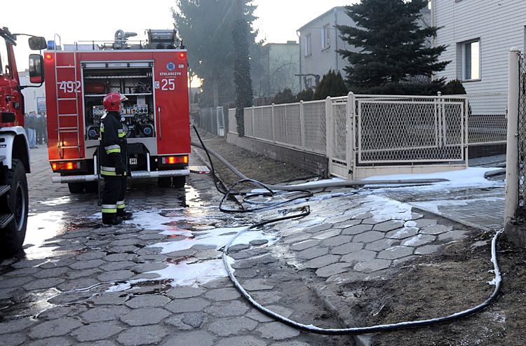 Pożar garażu w Szubinie