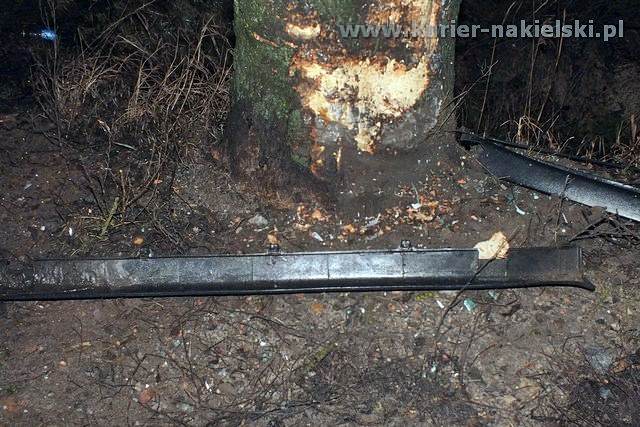 Seat Toledo uderzył w drzewo