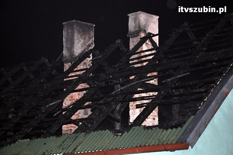 Pożar domu jednorodzinnego w Mąkoszynie