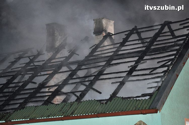 Pożar domu jednorodzinnego w Mąkoszynie
