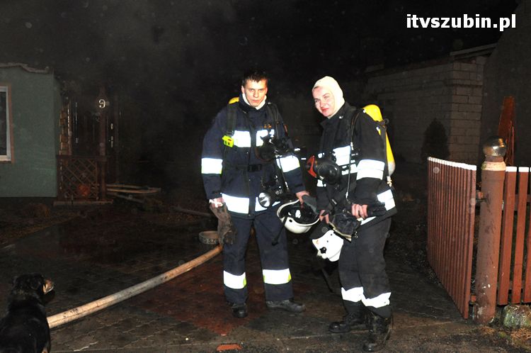 Pożar domu jednorodzinnego w Mąkoszynie