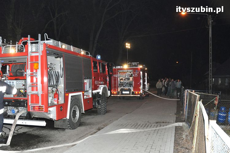 Pożar domu wielorodzinnego w Słupach