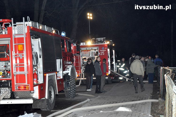 Pożar domu wielorodzinnego w Słupach
