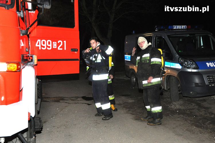 Pożar domu wielorodzinnego w Słupach