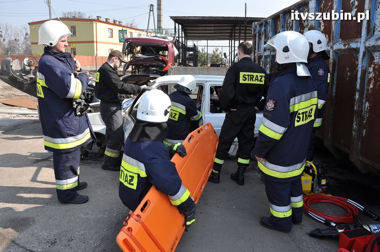Szkolenie praktyczne z zakresu ratownictwa technicznego dla druhów OSP z terenu powiatu nakielskiego