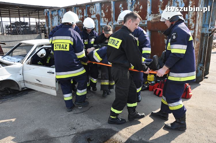 Szkolenie praktyczne z zakresu ratownictwa technicznego dla druhów OSP z terenu powiatu nakielskiego