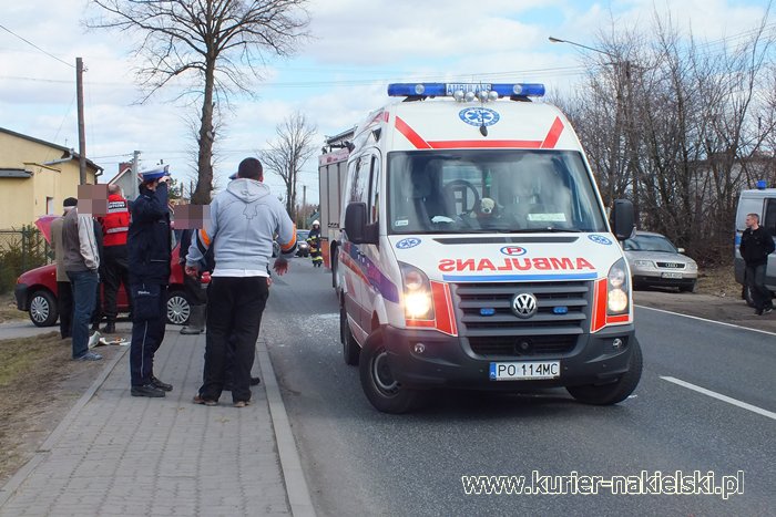 Wypadek na Krajowej 10 w Sadkach