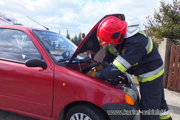 Wypadek na Krajowej 10 w Sadkach