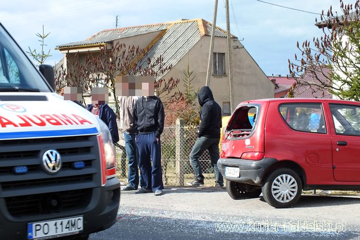 Wypadek na Krajowej 10 w Sadkach