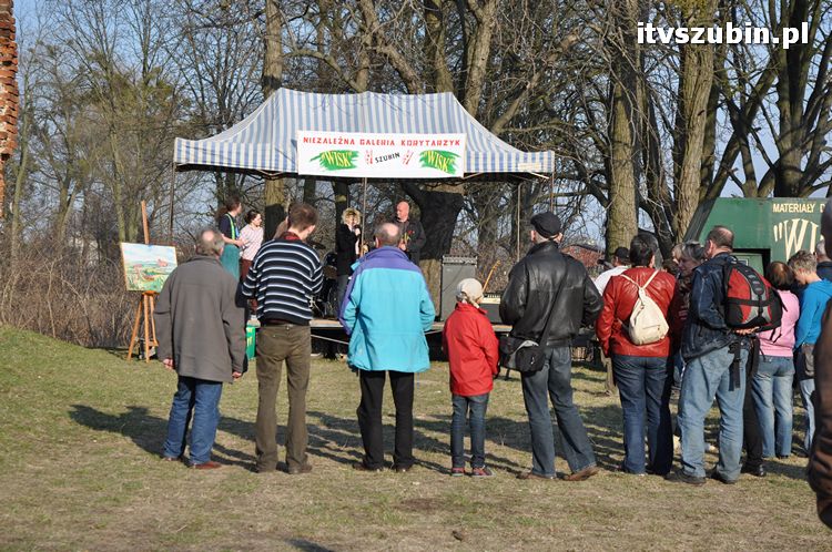 Powitanie wiosny przy ruinach szubińskiego zamku