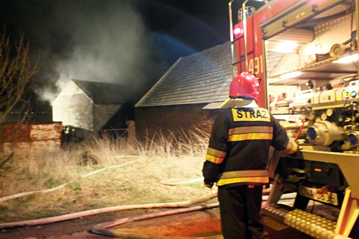 Pracowita noc strażaków w Janowie