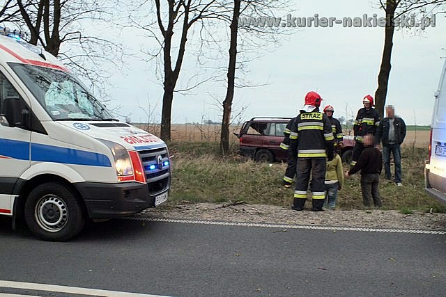 Opel Astra zatrzymał się na drzewie