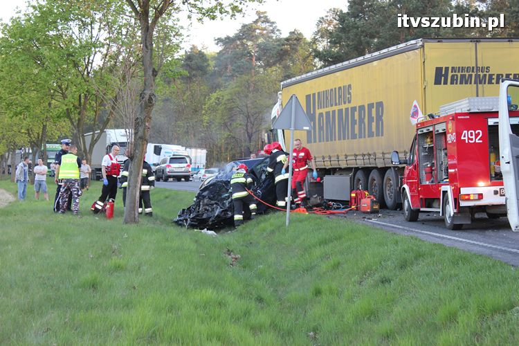 Wypadek ze skutkiem śmiertelnym w Dąbrówce Słupskiej