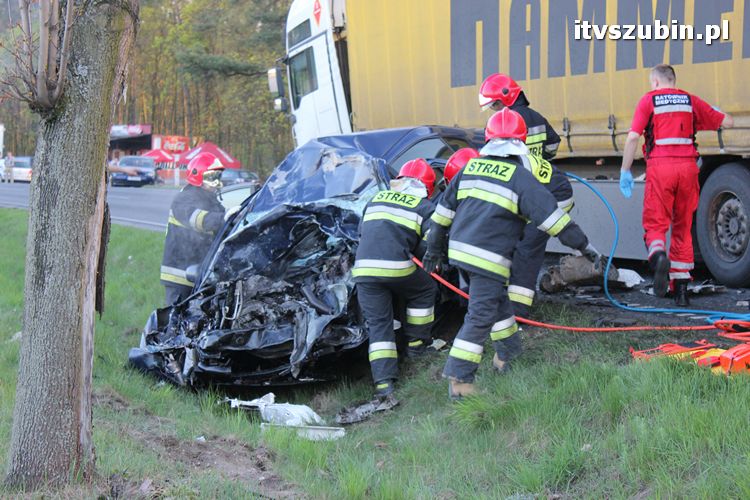 Wypadek ze skutkiem śmiertelnym w Dąbrówce Słupskiej