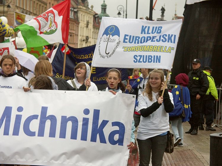 Młodzi szubinianie na czele Parady Schumana
