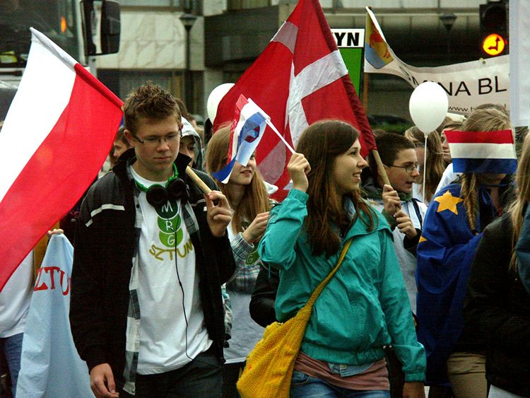 Młodzi szubinianie na czele Parady Schumana