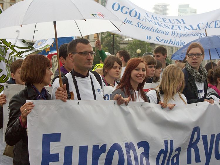 Młodzi szubinianie na czele Parady Schumana