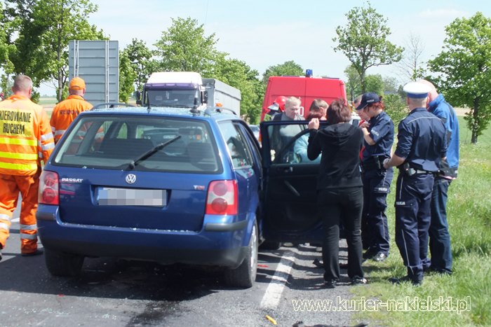 Kolizja z udziałem 5 samochodów w Trzeciewnicy