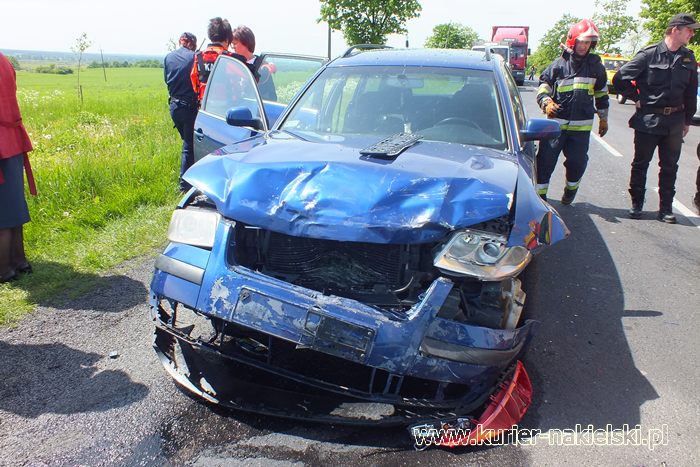 Kolizja z udziałem 5 samochodów w Trzeciewnicy