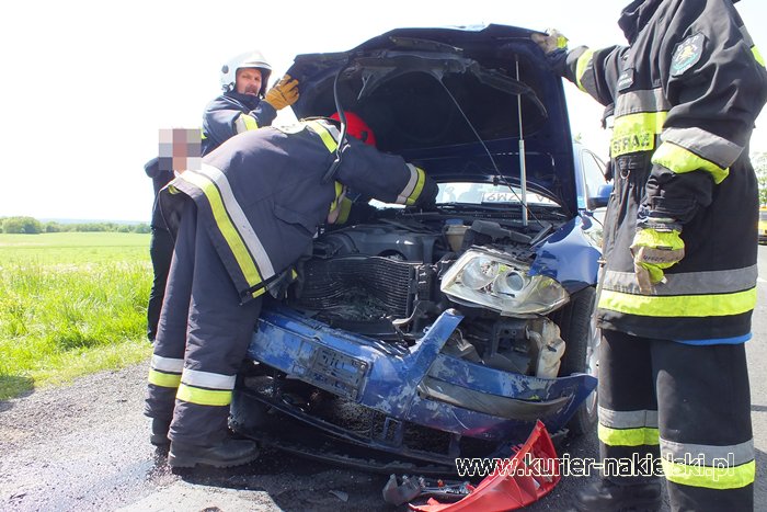 Kolizja z udziałem 5 samochodów w Trzeciewnicy