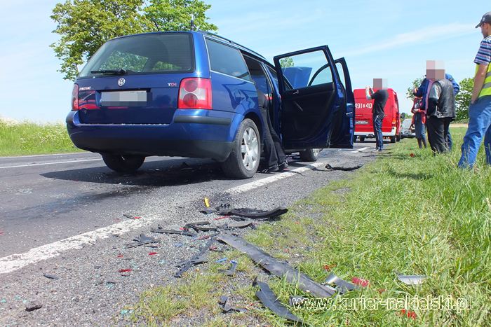 Kolizja z udziałem 5 samochodów w Trzeciewnicy
