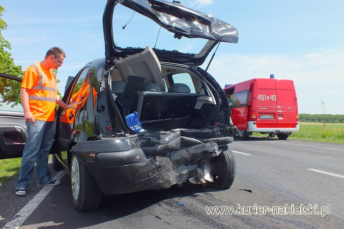 Kolizja z udziałem 5 samochodów w Trzeciewnicy