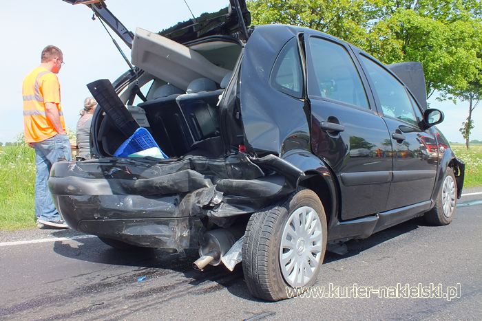 Kolizja z udziałem 5 samochodów w Trzeciewnicy