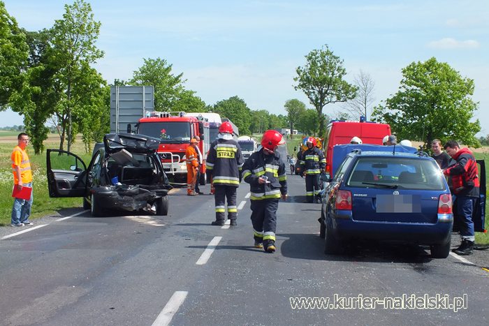 Kolizja z udziałem 5 samochodów w Trzeciewnicy