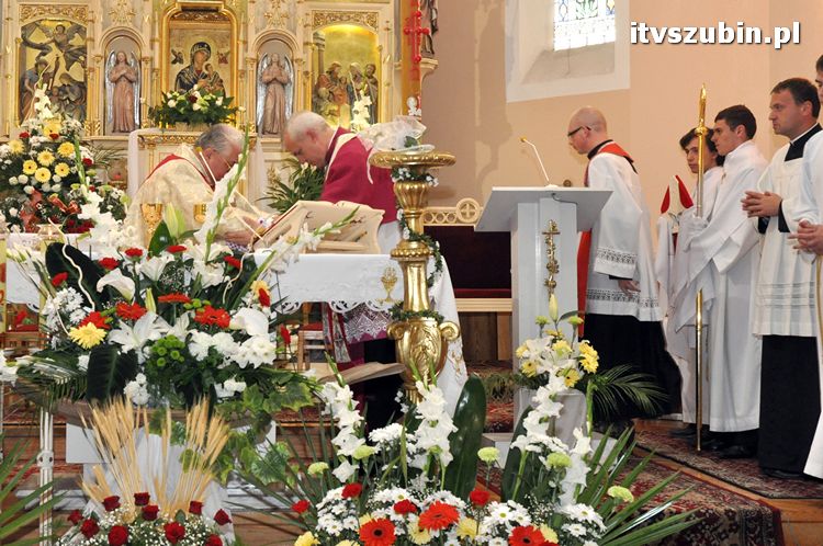 Sakrament Bierzmowania w Kościele p.w. Św. Andrzeja w Szubinie