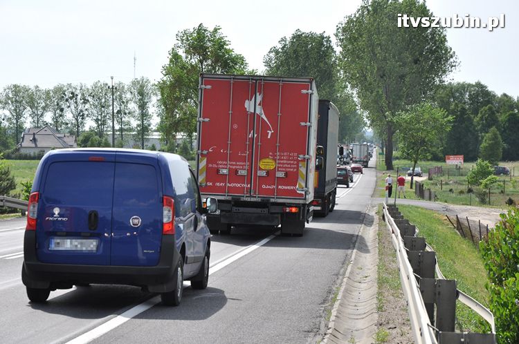 Kolizja trzech samochodów w Zamościu k. Bydgoszczy
