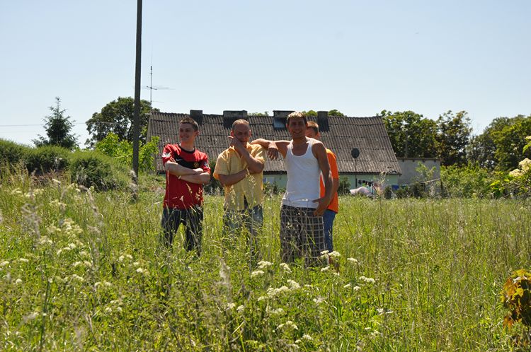 Pożar nieużytków w Słupach
