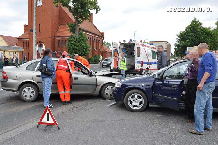Kolizja trzech pojazdów w Rynarzewie