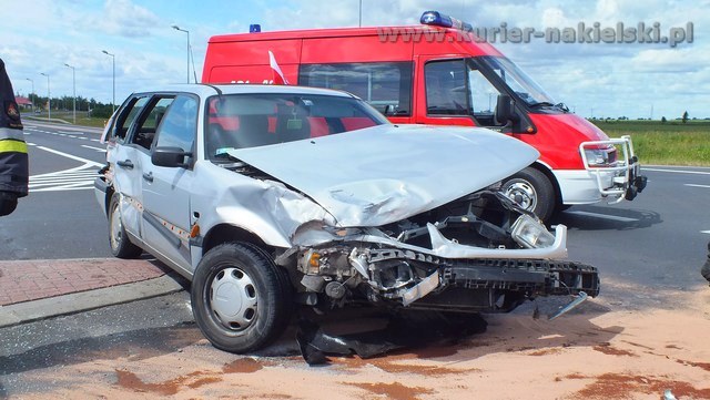 Groźna kolizja na obwodnicy Nakła nad Notecią